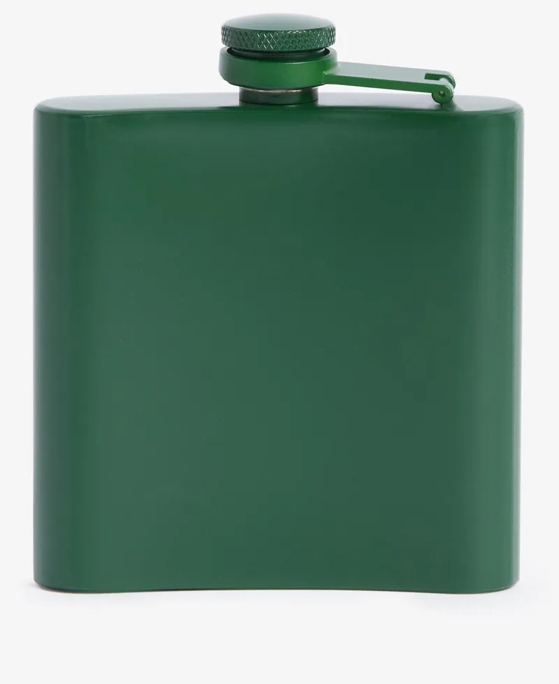 Barbour Logo Hip Flask Green-2
